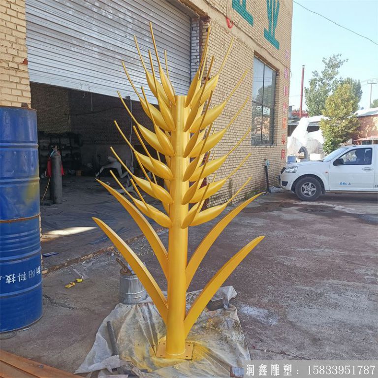 不锈钢麦穗雕塑 (4)