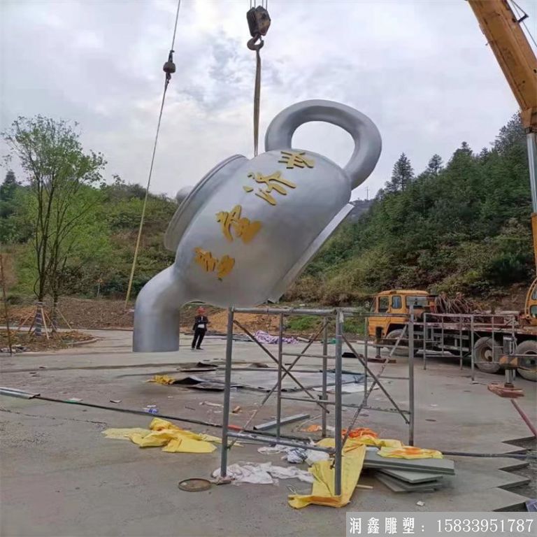 福州不锈钢大型茶壶案例，水泵流量大小可以控制