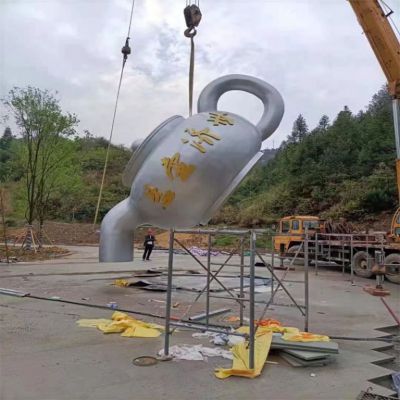 福州不锈钢大型茶壶案例，水泵流量大小可以控制